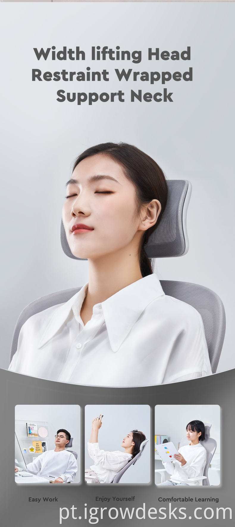 Office Chair with Headrest